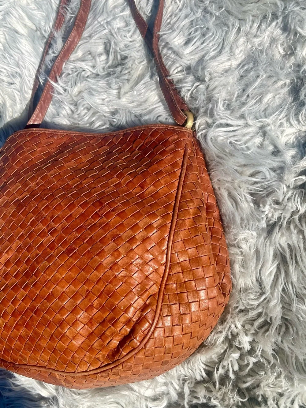 Vintage Bottega Veneta Intrecciato Leather Hobo Bag - Dual Aesthetic 1980s